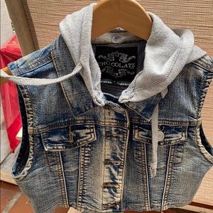 Mini short jean vests